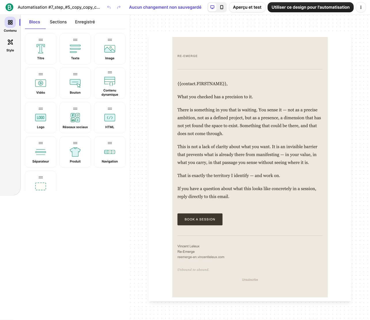 Email automation in Brevo