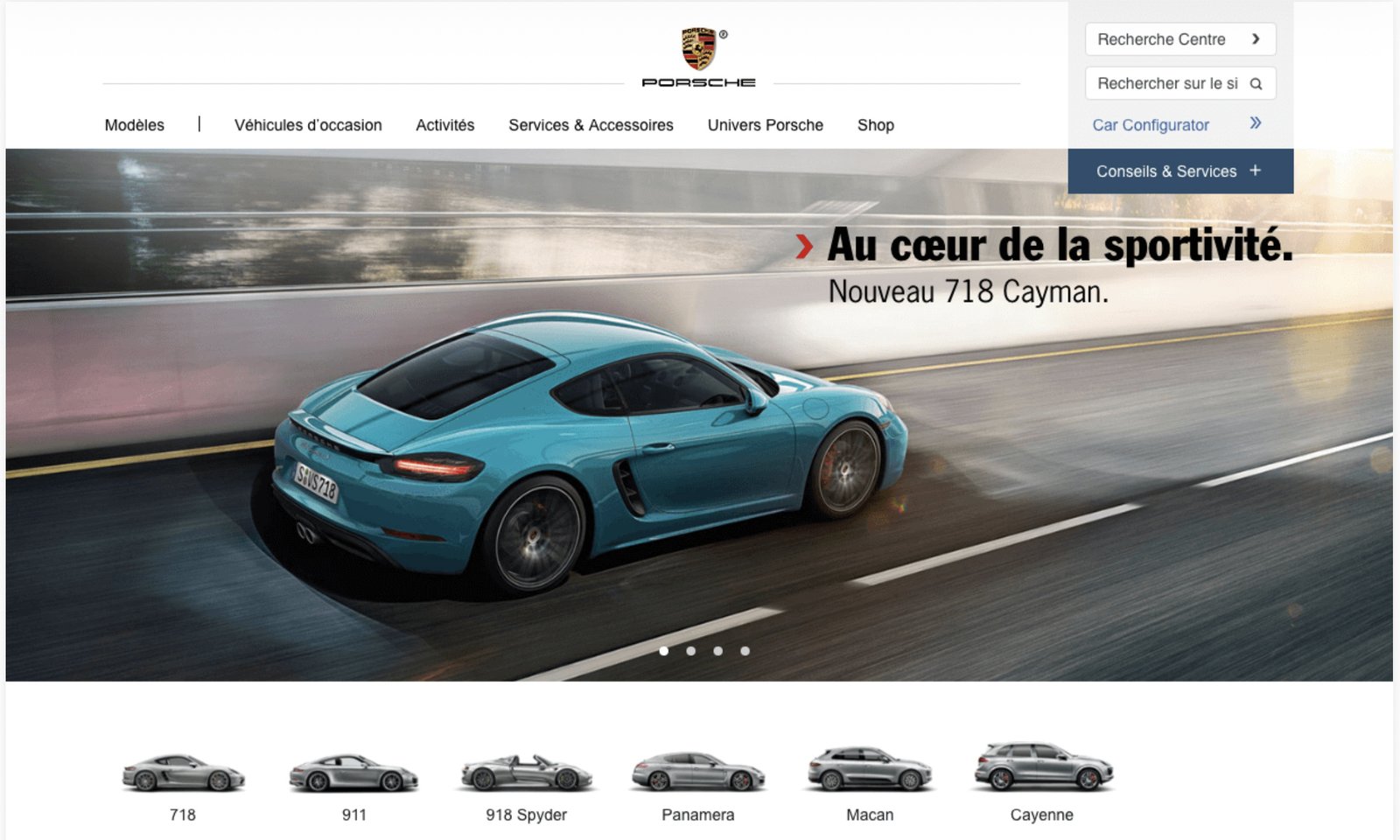 Porsche Belgium system